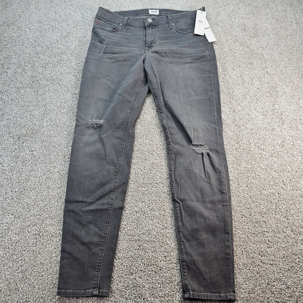 Hudson Jean Krista Womens Size 32 Gray Distress NWT
